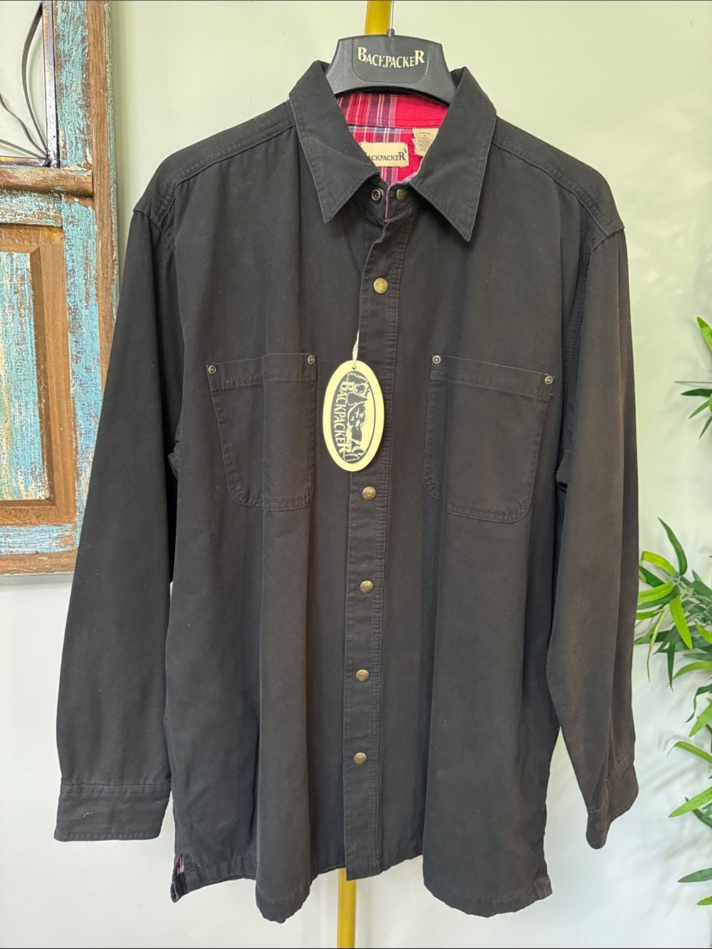Backpacker Button-Up work wear heavy canvas Shirt jacket field jacket  NEW L